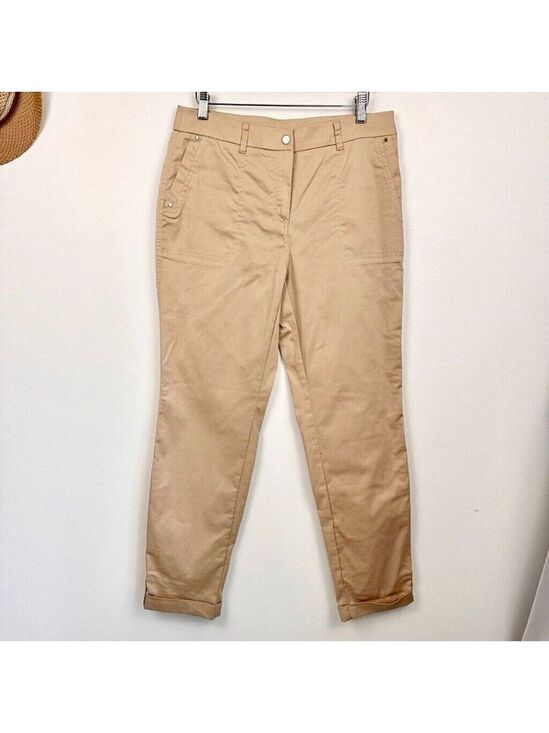 Chico's Pants - Chicos Slim Ankle Utility Pants Womens Size Small (0) Comfort Waist Luxe Beige